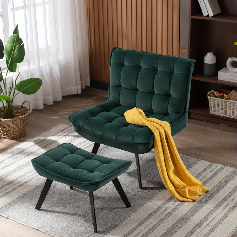 Dark discount velvet chair